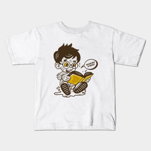 Bookworm, read more worry less Kids T-Shirt